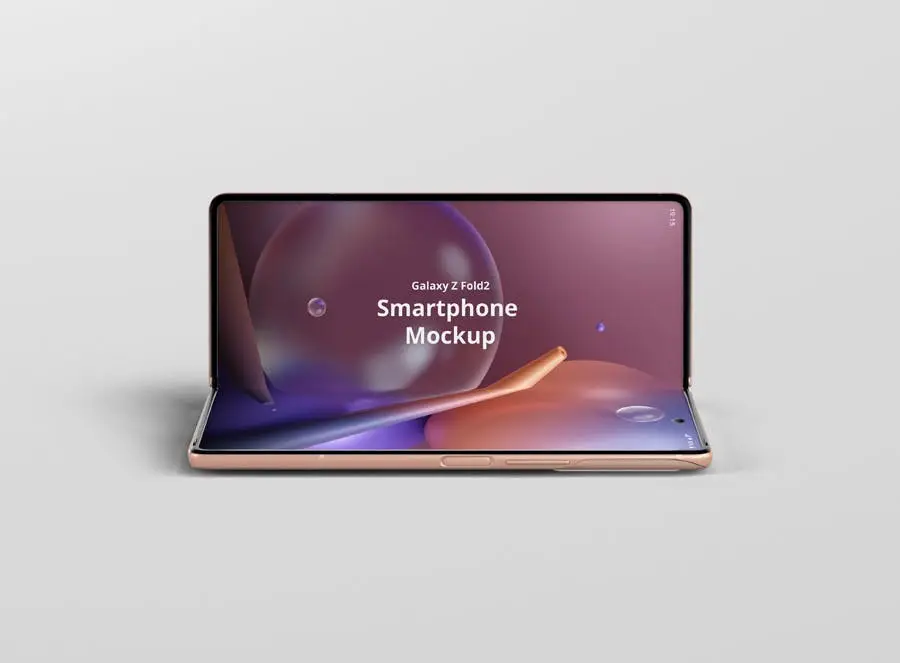 Phone Mockup Galaxy Z Fold2 3 phone mockup galaxy z fold202