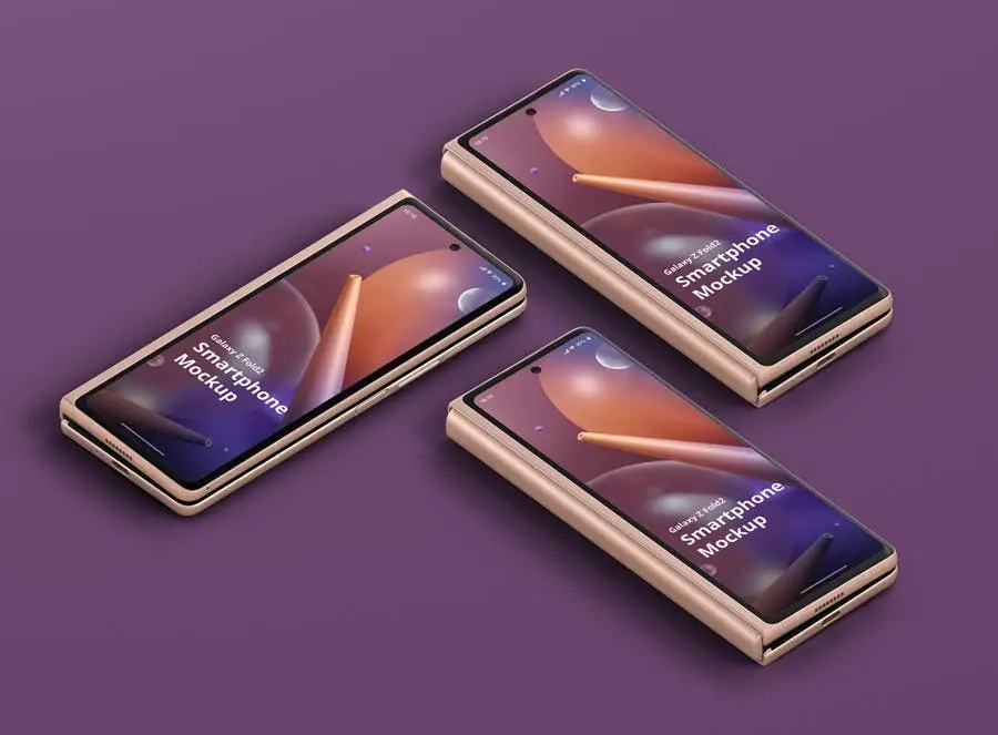 Phone Mockup Galaxy Z Fold2 9 phone mockup galaxy z fold204