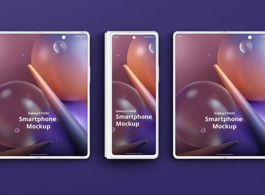Phone Mockup Galaxy Z Fold2 5 phone mockup galaxy z fold206