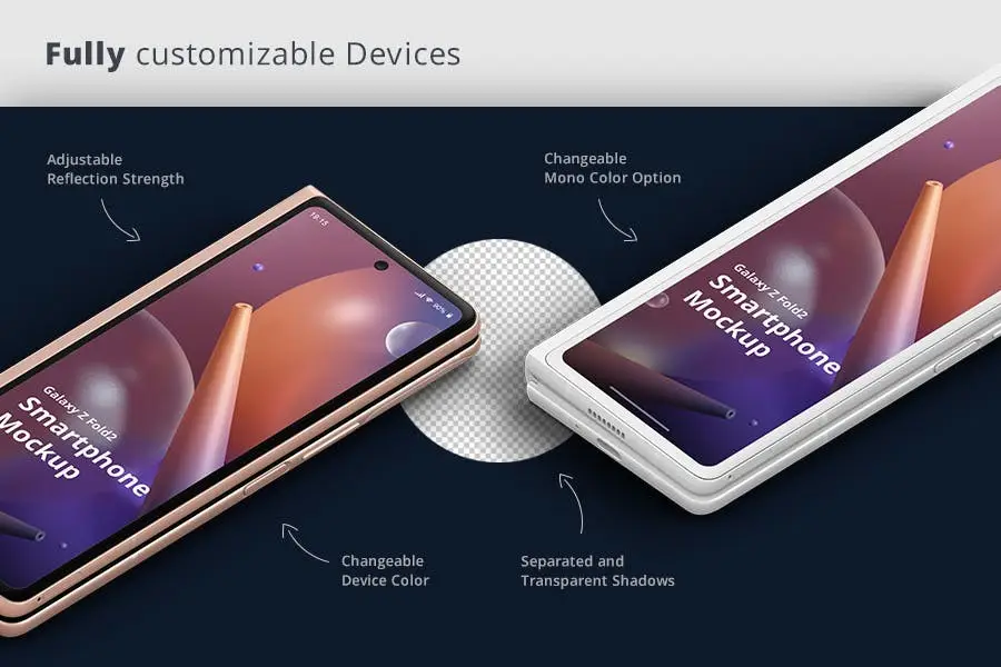 Phone Mockup Galaxy Z Fold2 12 phone mockup galaxy z fold211
