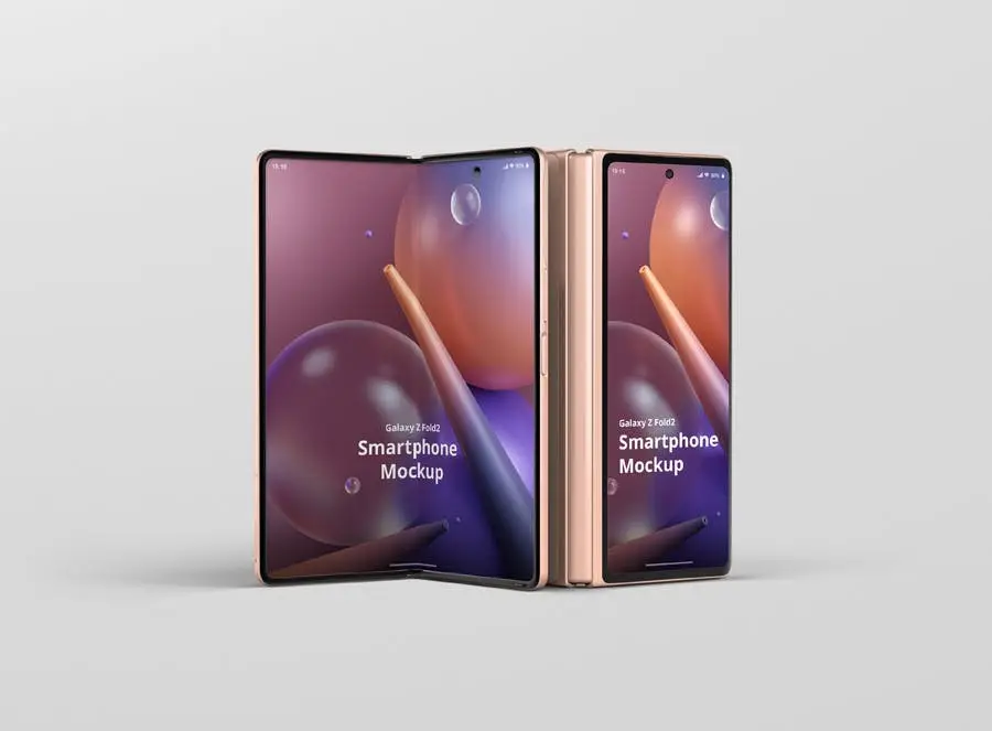 Phone Mockup Galaxy Z Fold2 13 phone mockup galaxy z fold212