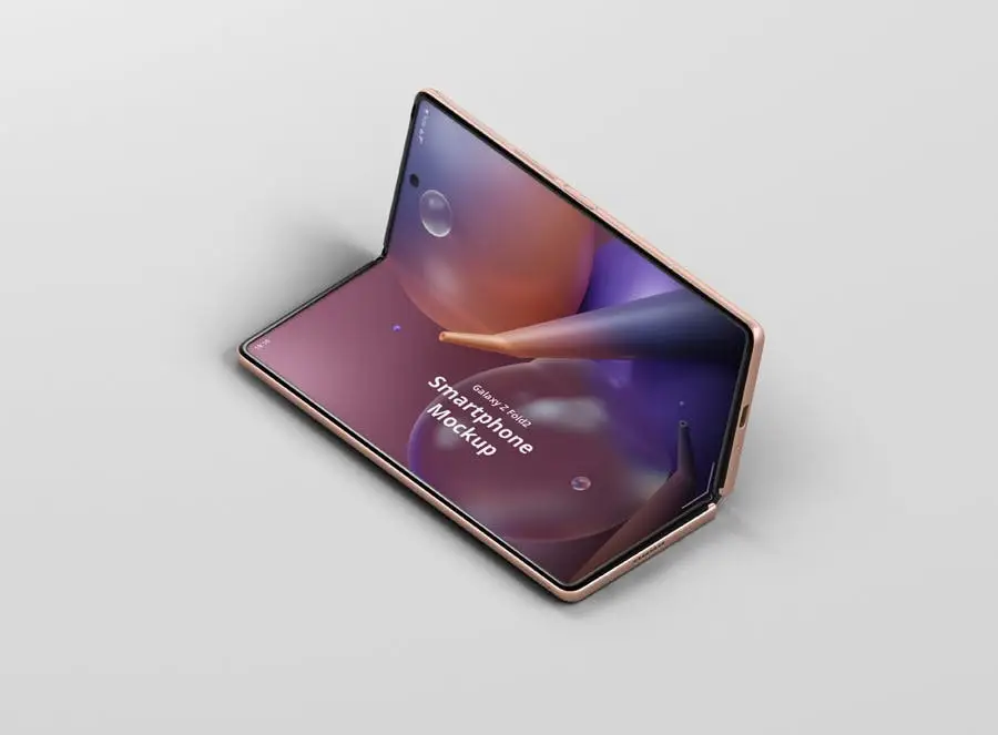 Phone Mockup Galaxy Z Fold2 14 phone mockup galaxy z fold213