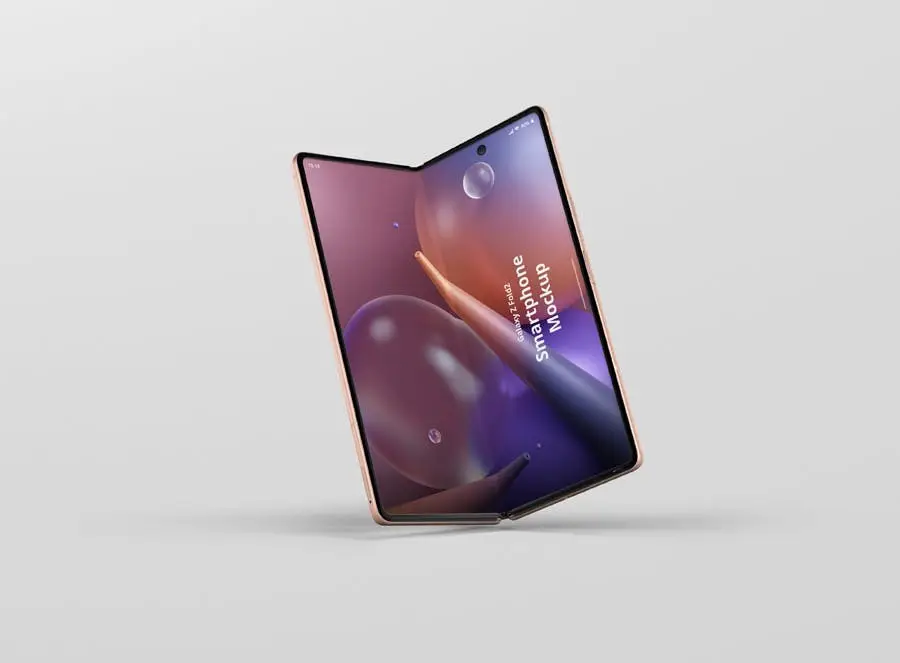 Phone Mockup Galaxy Z Fold2 15 phone mockup galaxy z fold214