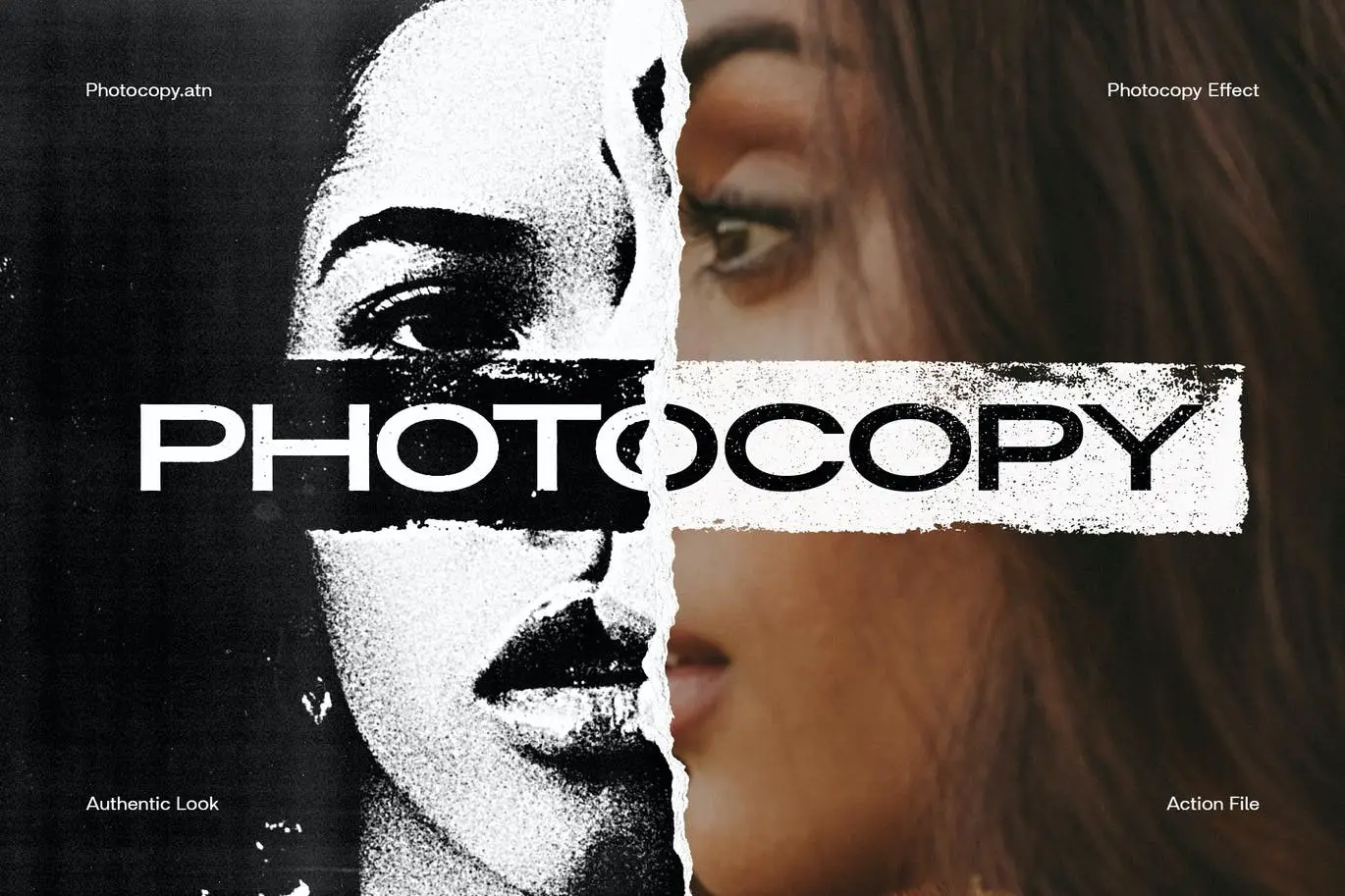 Adobe Photoshop Photo Overlay Bundle - 10 Overlays 4 photocopy effect1 2