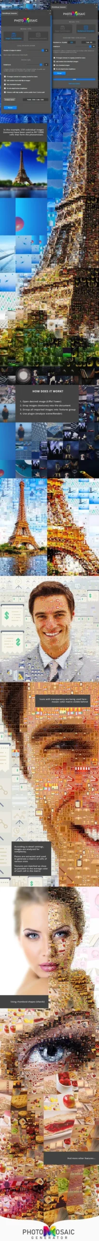 PhotoMosaic Generator - Photoshop Extension 3 photomosaic generator2