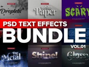 photoshop 3d text effects bundle 101