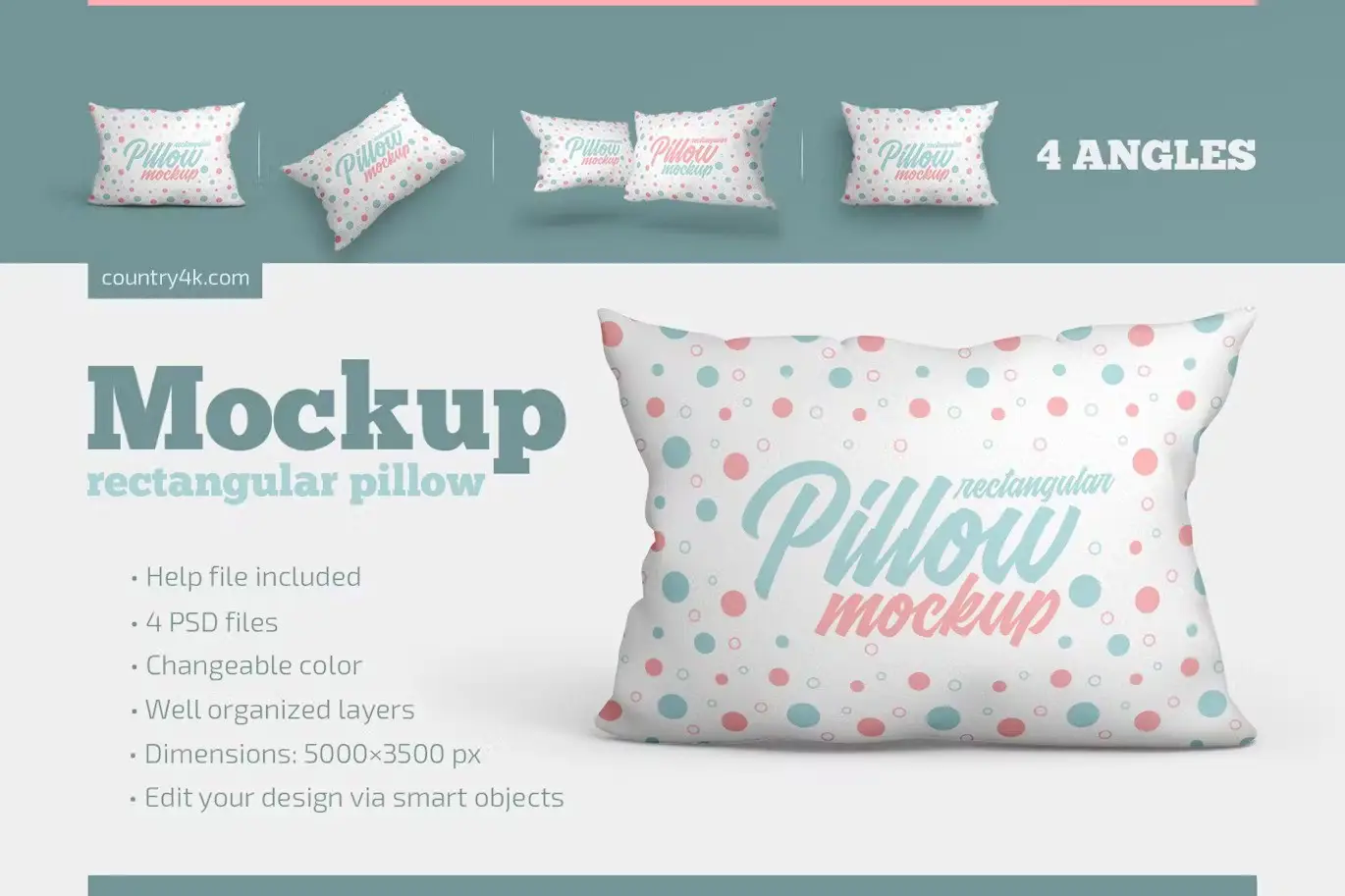 Square Pillow Mockup Set