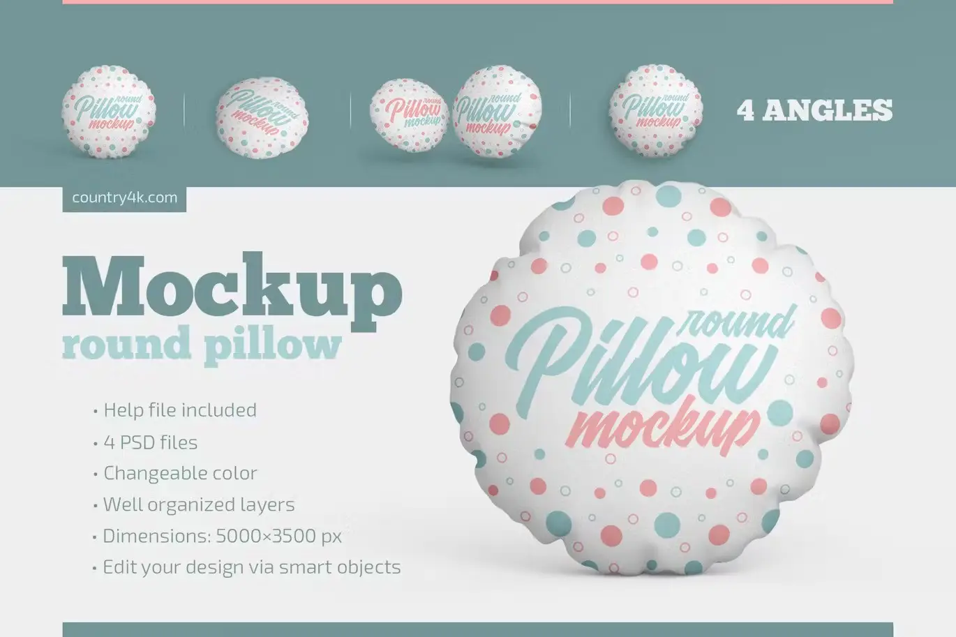 Square Pillow Mockup Set 3 pillow mockup set3