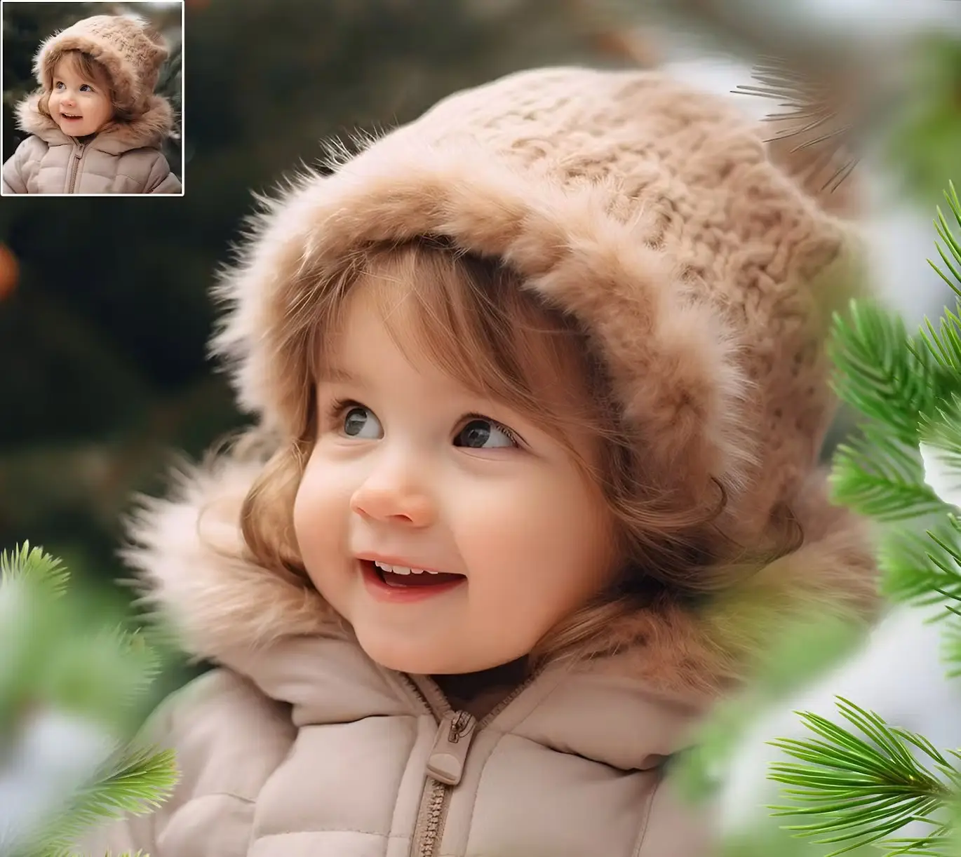 Pine Branches Christmas Transparent PNG Overlays