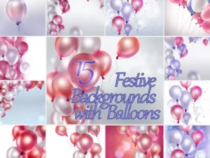 pink and violet balloons1
