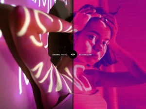 pixel cyber game photoshop action2