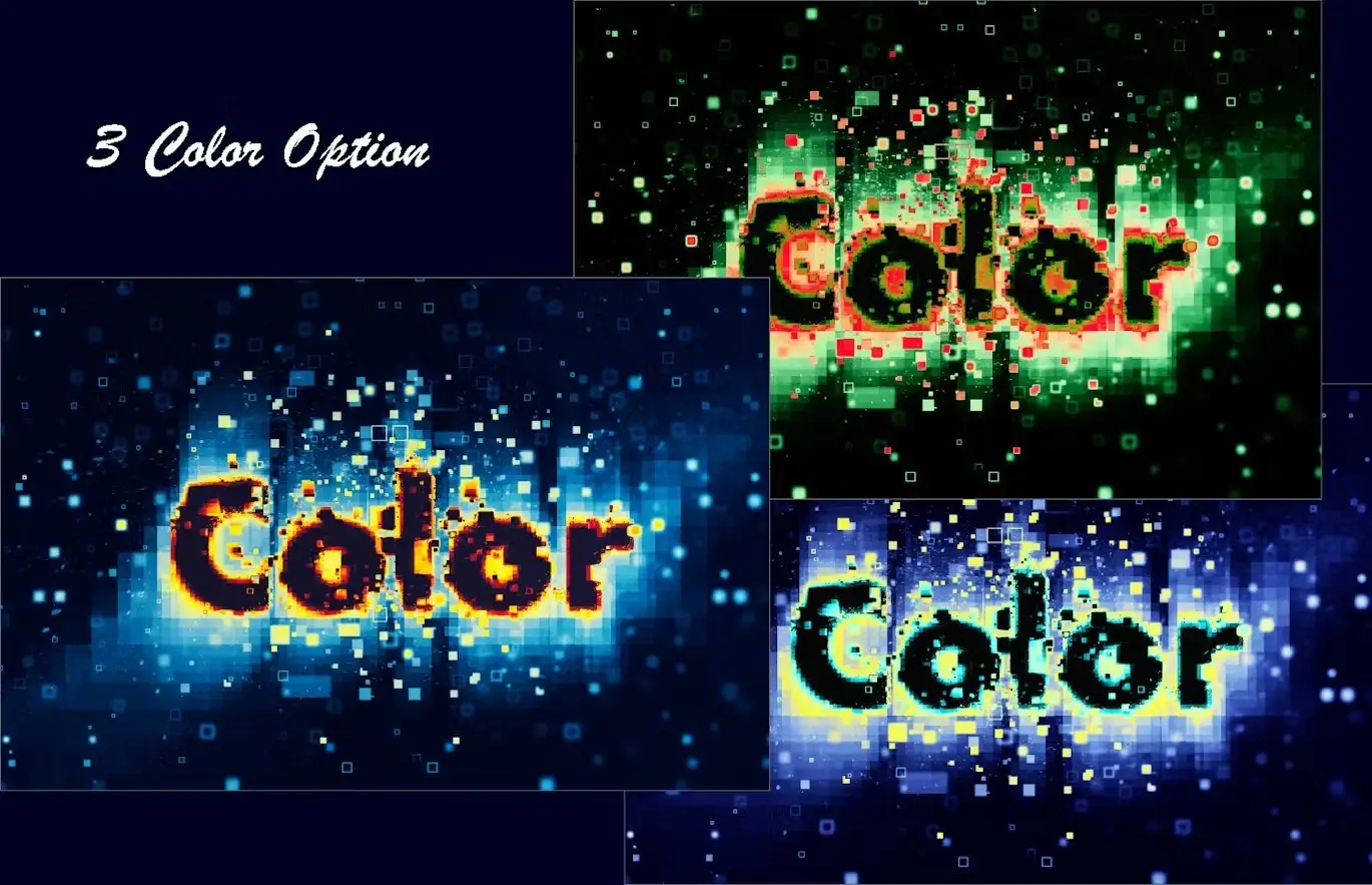 Pixel Editable PSD Text Effect 3 pixel editable psd text effect2