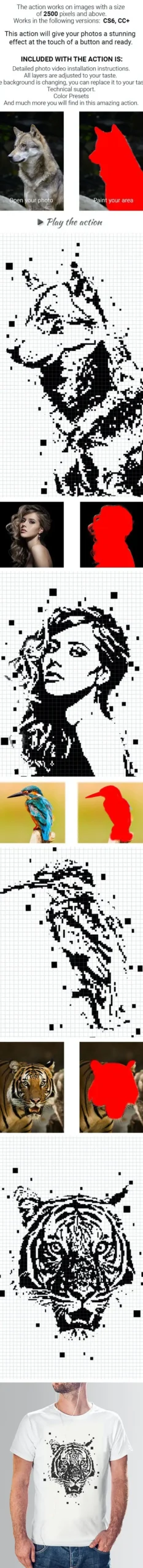 Pixel Photoshop Action 5 pixel photoshop action2