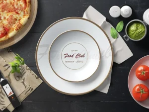 plate mockup kitchen set3