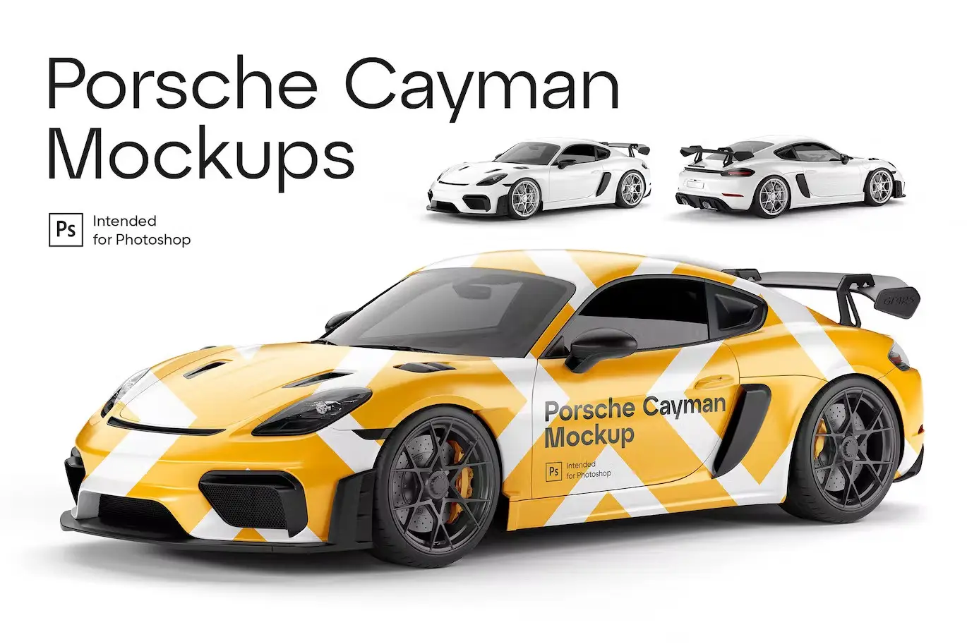 Porsche Cayman Mockups