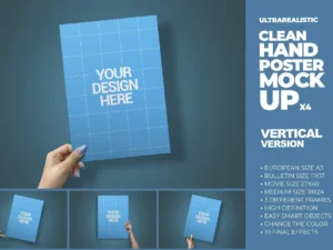 poster mockup in hand01