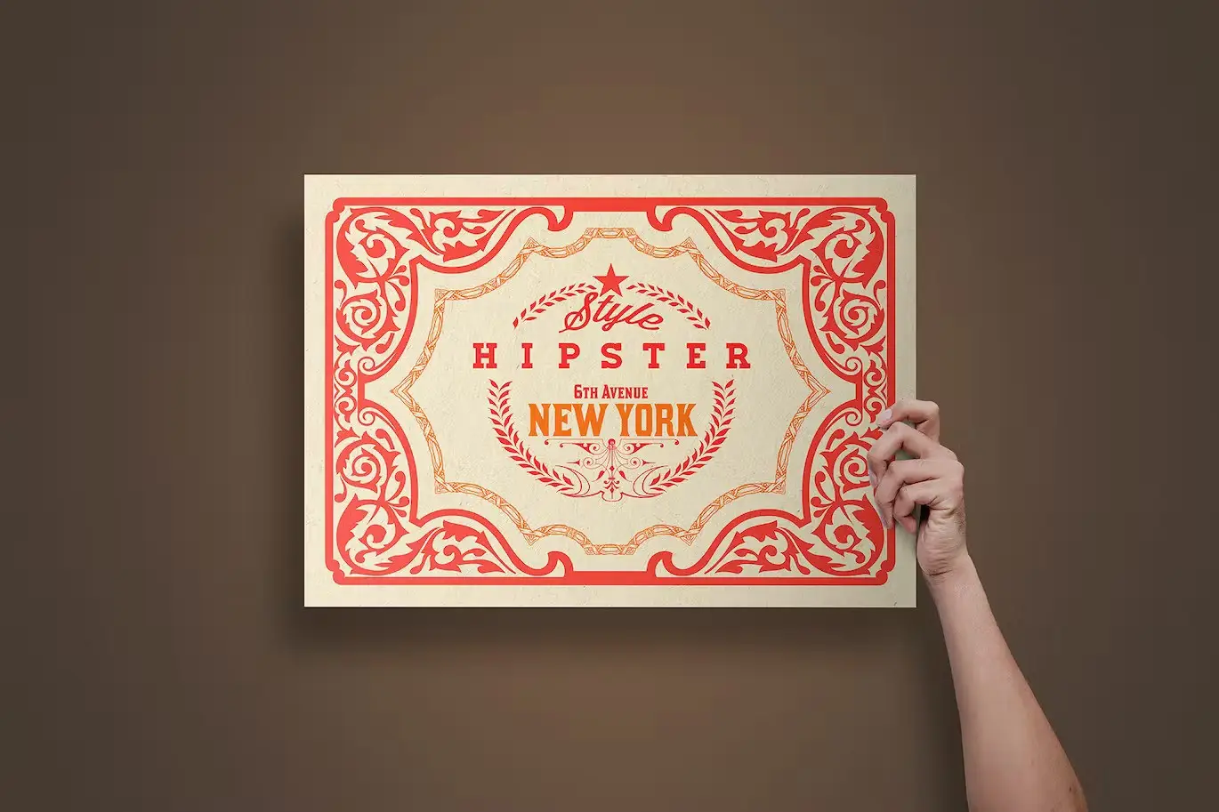 Poster Mockup in Hand x4 8 poster mockup in hand08