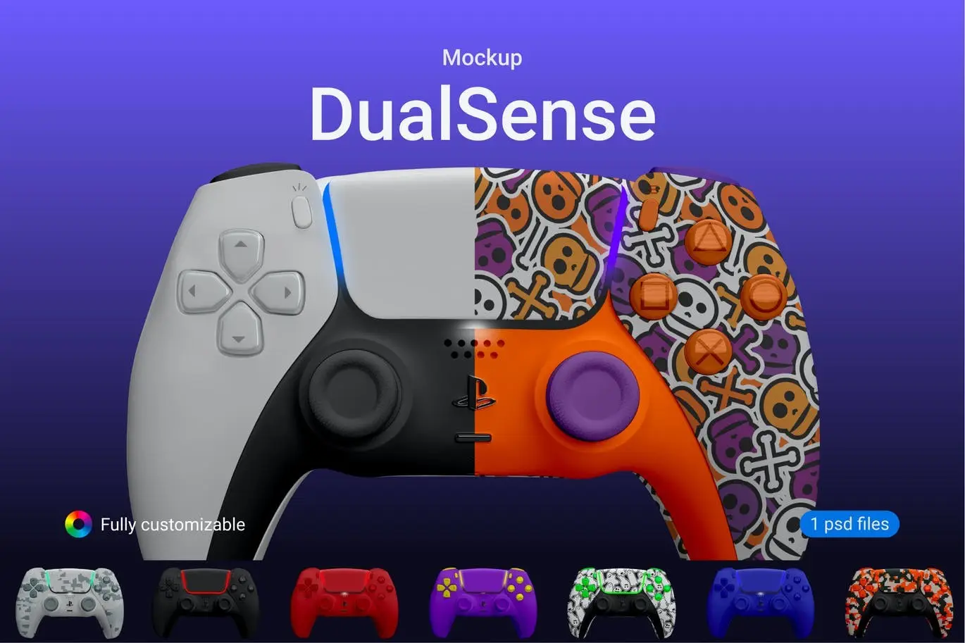 PS5 Controller DualSense Mockup