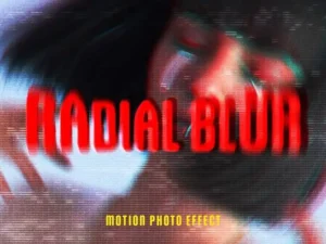 radial blur photo effect