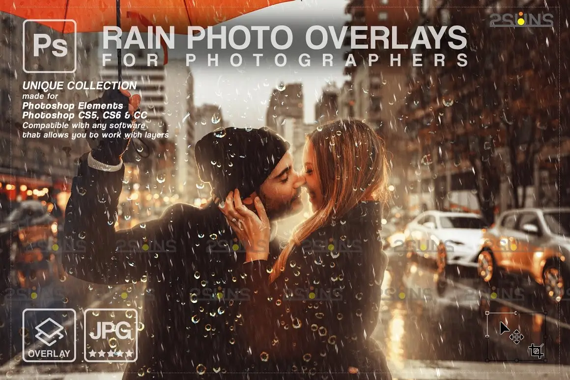 Rain Overlay & Photoshop Overlay