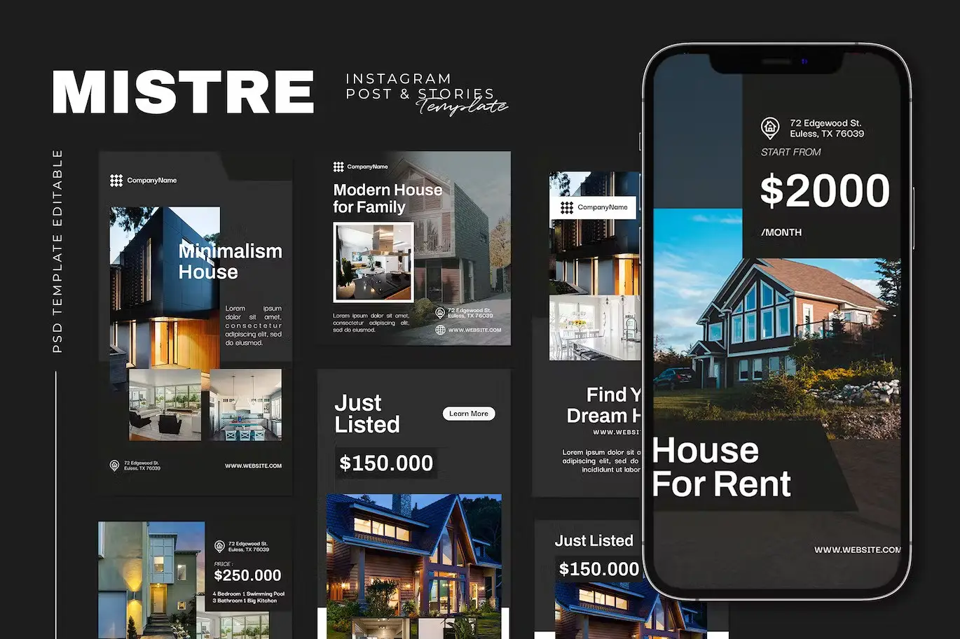 Real Estate Instagram Template - Mistre