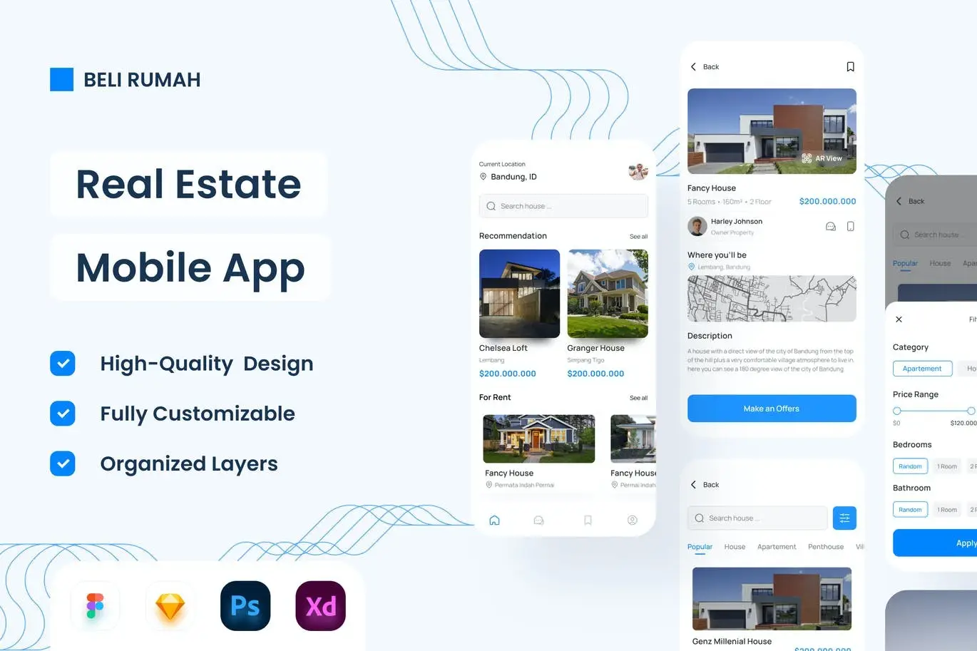 Real Estate Mobile App - UI Design