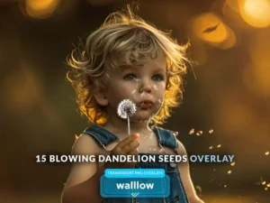 realistic dandelion png transparent overlays01