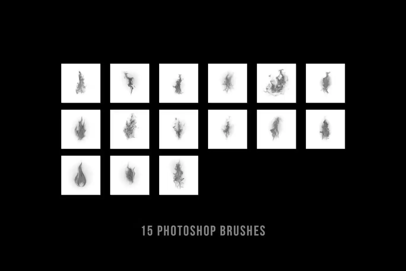 Realistic Fire and flame photoshop digital brushes 3 realistic fire and flame photoshop digital brushes2