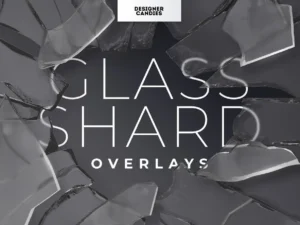 realistic glass shard broken frame overlays pack1