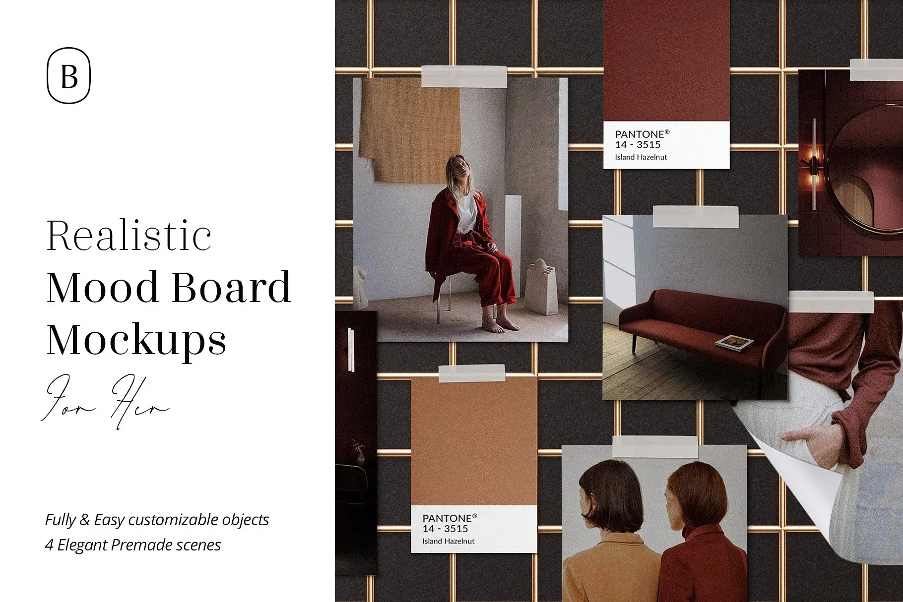 Realistic Mood Board Mockups vol.2 16 realistic mood board mockups vol2