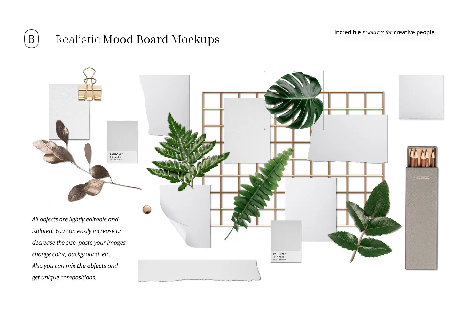 Realistic Mood Board Mockups vol.2 10 realistic mood board mockups vol23