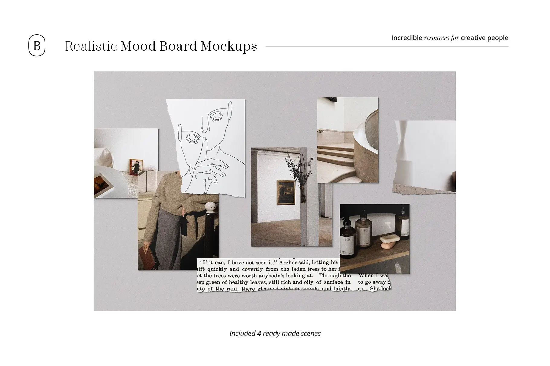 Realistic Mood Board Mockups vol.2 12 realistic mood board mockups vol25