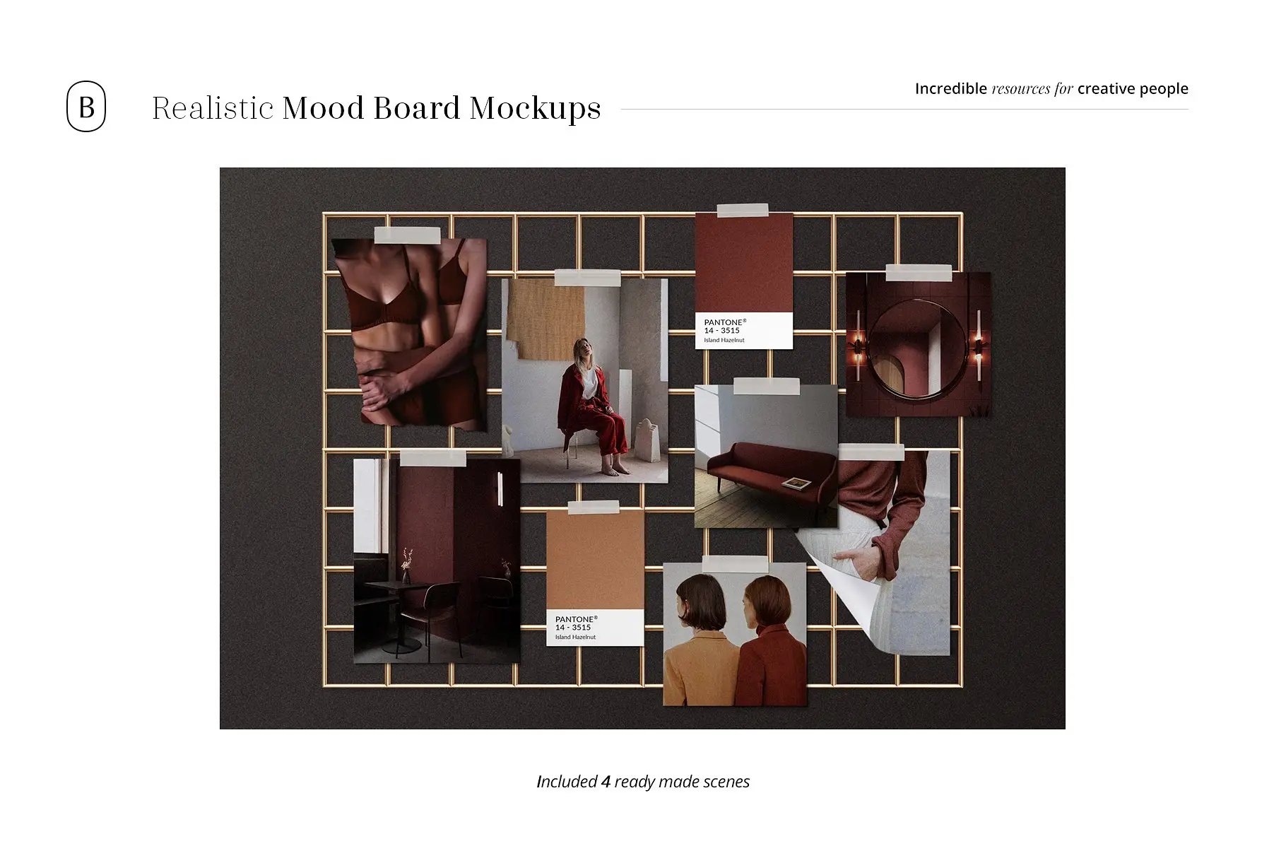 Realistic Mood Board Mockups vol.2 14 realistic mood board mockups vol27