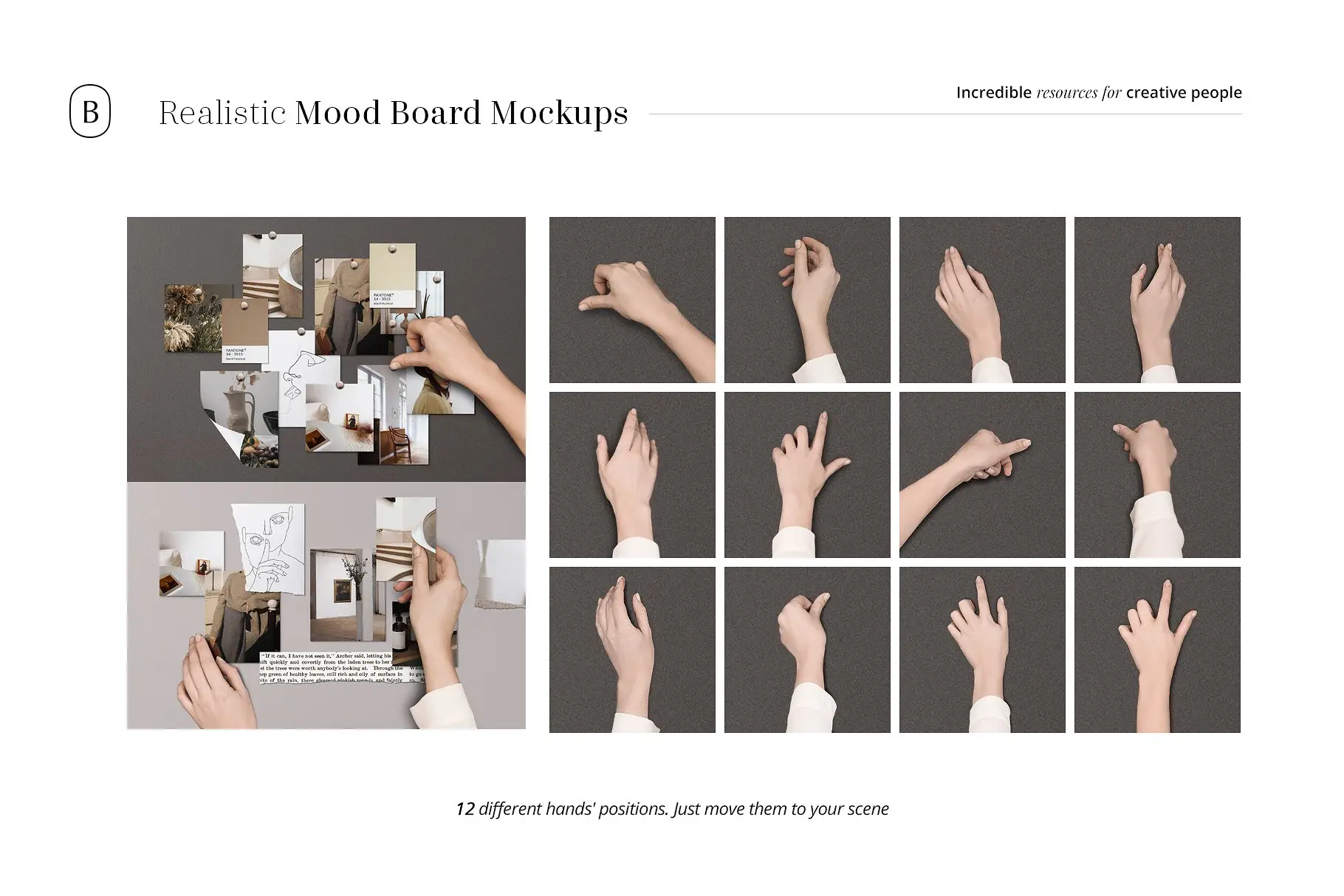 Realistic Mood Board Mockups vol.2 13 realistic mood board mockups vol28