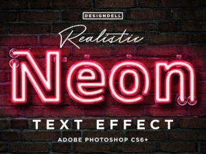 realistic neon photoshop effect1