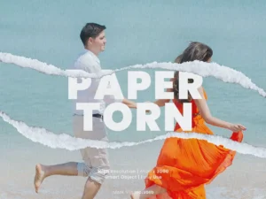 realistic paper torn effect for photoshop