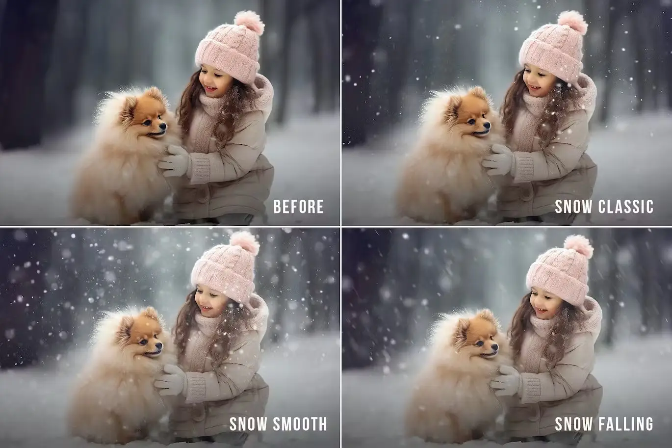 Realistic snow Photoshop overlays 5 realistic snow photoshop overlays4