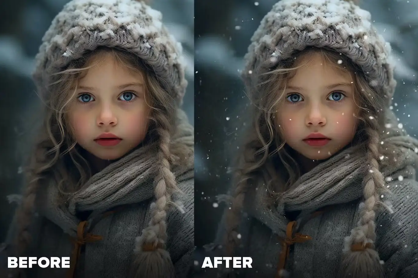 Realistic snow Photoshop overlays 6 realistic snow photoshop overlays5