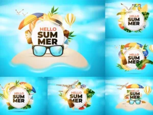 realistic summer vacation backgrounds1