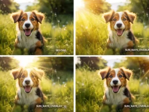 realistic sunlight overlays png and jpg3