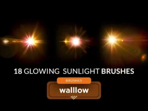 realistic sunlight photoshop digital brushes1