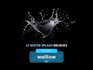 realistic water splashes photoshop brushes1