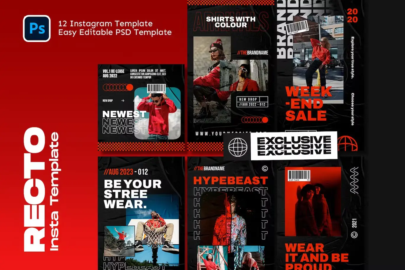Recto Streetwear Instagram Template