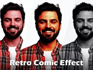 retro comic effect photoshop action1