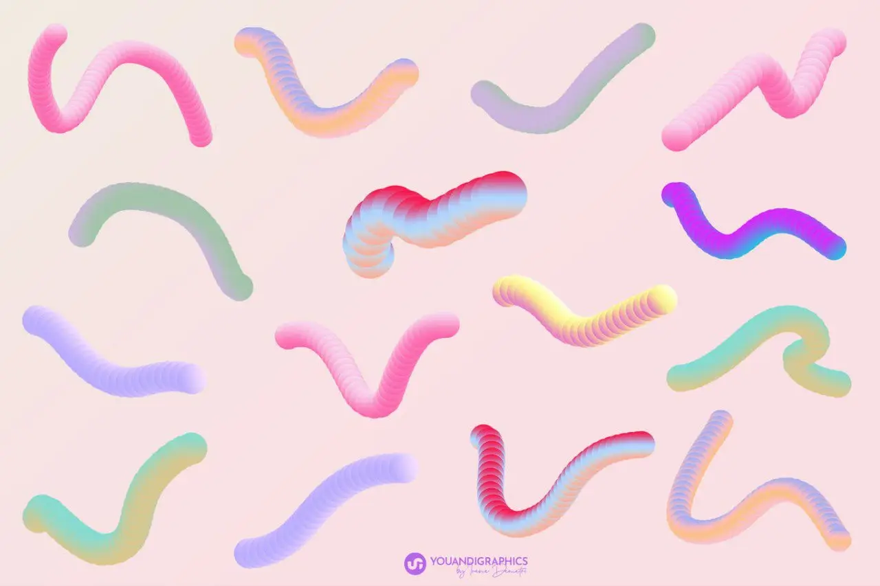 Retro Futuristic Gradient Backgrounds