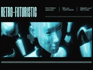 retro futuristic photo effect1
