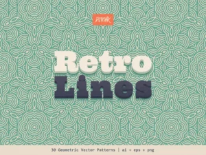 retro lines vector patterns1