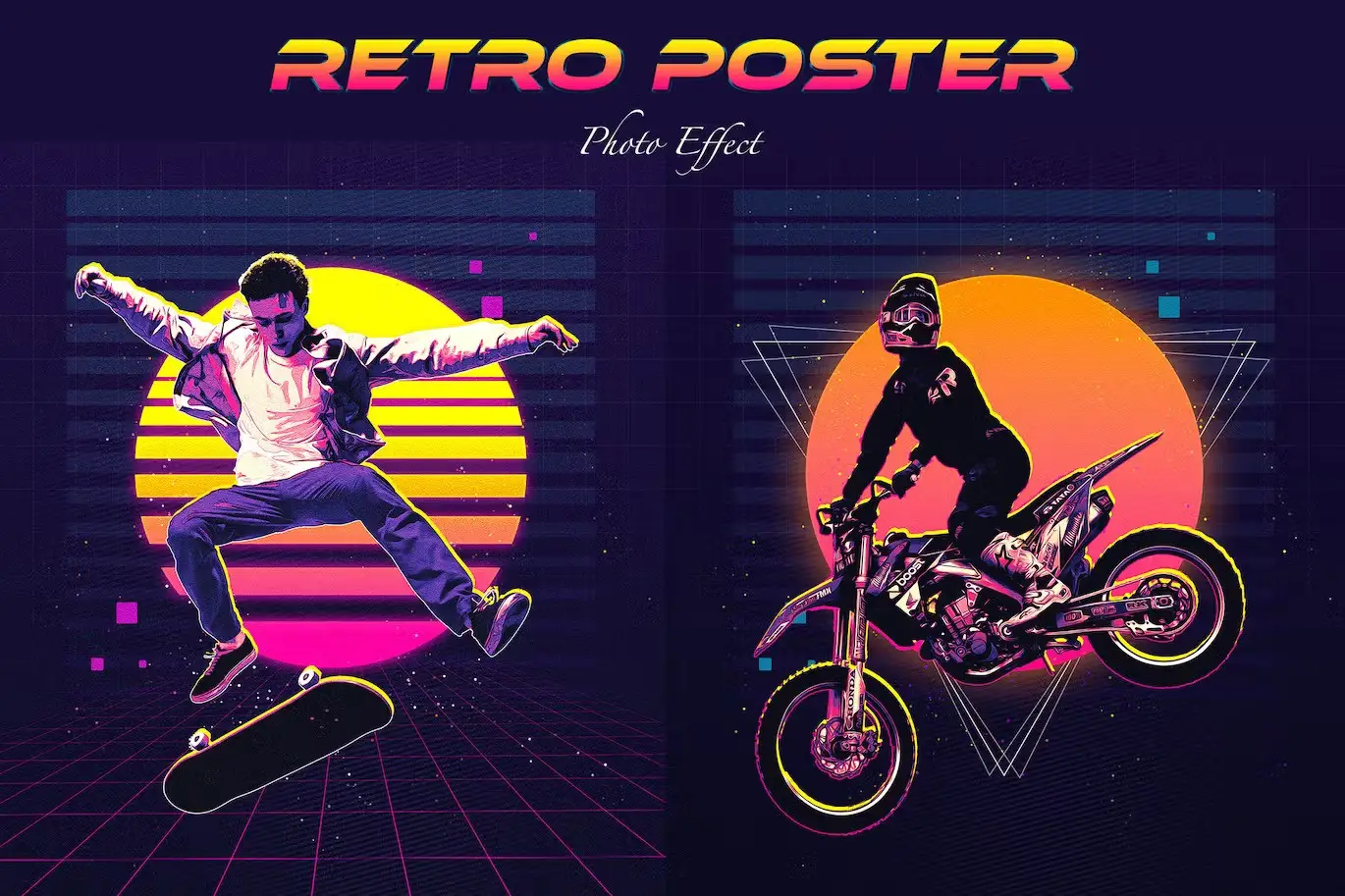 Retro Poster Photo Effect