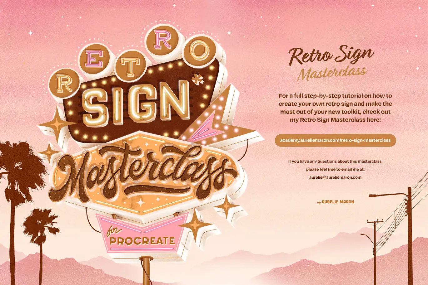 Retro Sign Toolkit 8 retro sign toolkit for procreate 7
