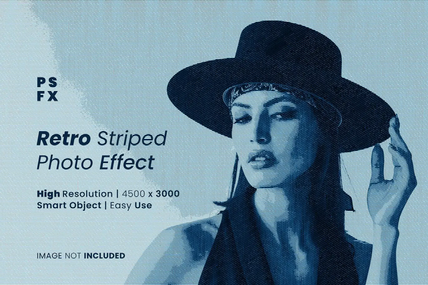 Retro stipped photo effect 3 retro stipped photo effect1 2